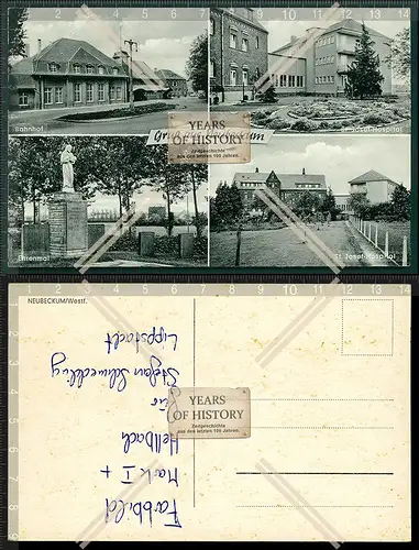 Orig. AK Beckum Neubeckum mehrfach Ansicht 
