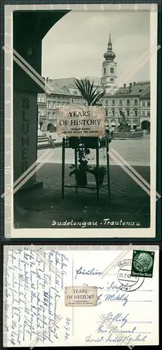 Orig. AK Trautenau Trutnov Sudetengau Tschechen Riesengebirge 1940 gelaufen