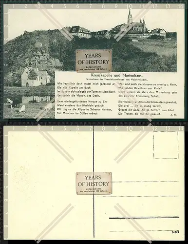Orig. AK Marienhaus Kreuzkapelle Klosterberg Waldbreitbach Wied Franziskanerinn