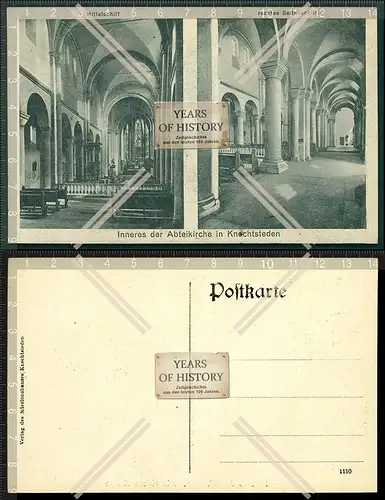 Orig. AK Dormagen Delhoven Kloster Knechtsteden Spiritanerordens Kirche 1939