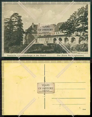Orig. AK Oer Erkenschwick Recklinghausen Vestische Jugendherberge in der Haard 