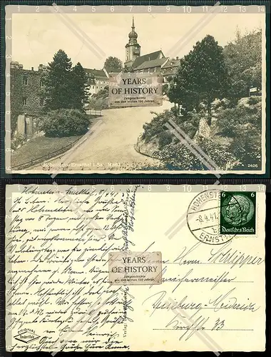 Orig. AK Hohenstein Ernstthal Bei Zwickau Sachsen Dorf Ansicht Kirche Straße 1
