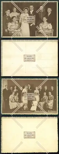 Orig. Foto 2x Soldat Hochzeit Braut Bräutigam Familie und vieles mehr 