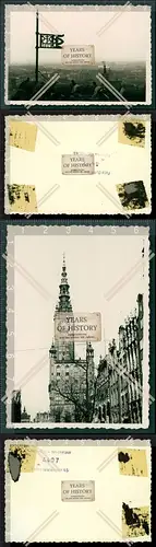 Orig. Foto 2x Danzig Gdansk Pommern Polen Kirche Luftbild 1941 
