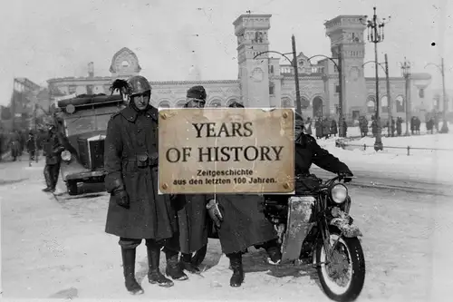 Foto kein Zeitgenössisches Original Motorrad Krad Soldaten Ostfront