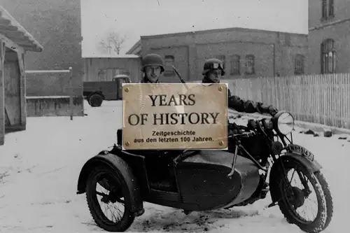 Foto kein Zeitgenössisches Original Motorrad Krad Soldaten WH-19147