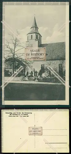 Orig. AK Greene Einbeck Kreiensen Kirche mit Dorf Ansicht 1939 Karte beschädig