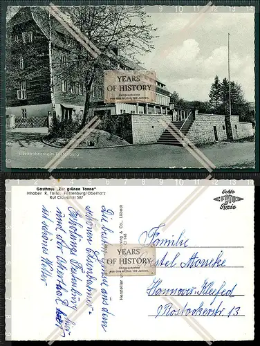 Orig. AK Eisenbahnerheim Festenburg Gasthaus zur grünen Tanne Oberharz Clausth