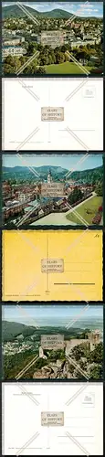 Orig. Foto AK 3x Baden-Baden Panorama Kirche Straßenansichten und vieles mehr