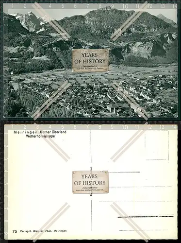 Orig. Foto AK Meiringen Wetterhorngruppe Berner Oberland  Interlaken-Oberhasli