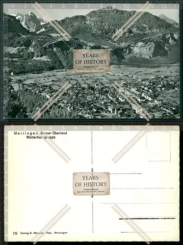 Orig. Foto AK Meiringen Wetterhorngruppe Berner Oberland  Interlaken-Oberhasli 