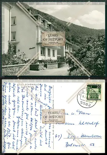 Orig. AK Bad Bertrich Haus Schönblick kleine Pension Hotel Straßenansicht