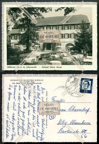 Orig. AK Hirsau Calw Schwarzwald Biergarten Gasthof Kurhotel Kloster Hirsau