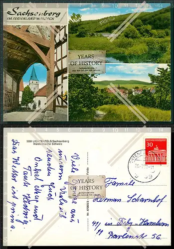 Orig. AK Sachsenberg Lichtenfels Waldeck-Frankenberg