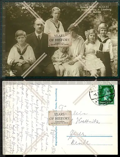 Orig. Foto AK Herzog Ernst August zu Braunschweig und Lüneburg mit Familie 192