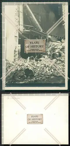 Orig. Foto AK 1.Weltkrieg Soldat Trümmern Belgien Frankreich zerstörtes Haus
