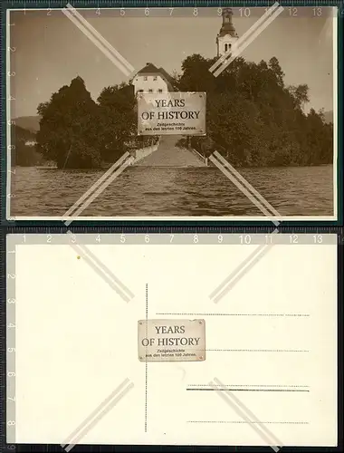 Orig. Foto AK Haus Kirche am See 1936 Baden-Württemberg Bayern wo?