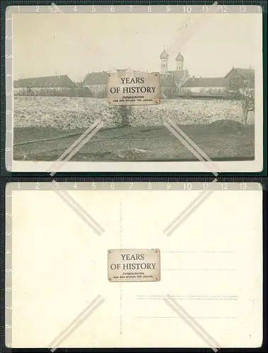 Orig. Foto AK Dorf Ansicht mit Kirche Kloster Abtei oder ähnlich 1936 wo?