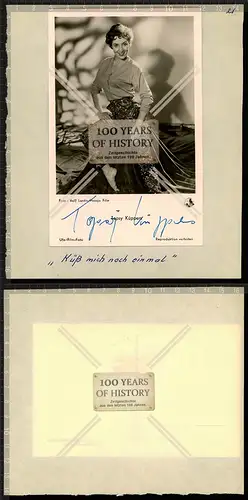 Autogrammkarte Tapsy Küppers orig. Unterschrift Karte aufgeklebt auf Seite aus A