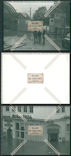 Presse Foto 17×12 cm 2x Köln am Rhein Hochwasser 