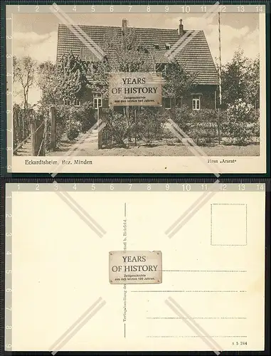 Orig. AK Eckardtsheim Bielefeld Minden Haus Ararat 1925