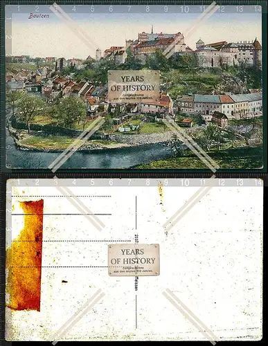 Orig. AK Bautzen Sachsen Panorama Ansicht 1911