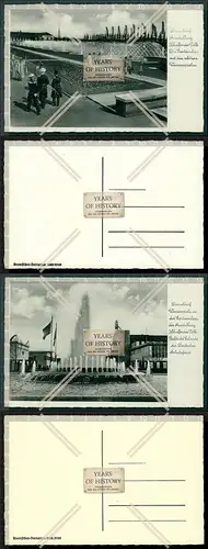 Orig. AK 2x Düsseldorf Reichsausstellung Schaffendes Volk 1937 Gartenschau Was