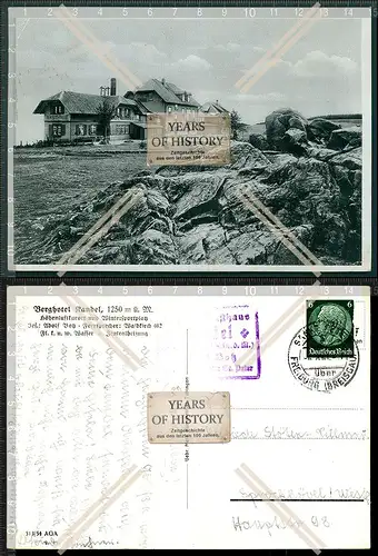 Orig. AK Waldkirch Elztal Berghotel Kandel Kandelpass 1941 mit Sonderstempel ge