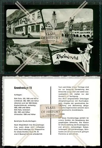 Orig. AK Rheinbrohl Neuwied Grundvorlage 33 Schiff Dampfer Hotel zum Schiff Kir