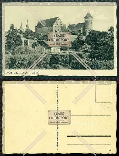 Orig. AK Ostpreußen Allenstein Olsztyn Schloß Schloss 1936