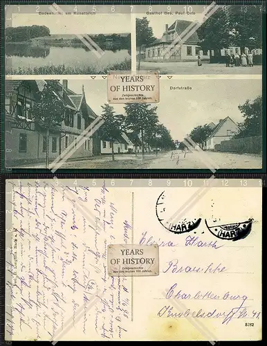 Orig. AK Neudorf Harz Harzgerode Badeanstalt Gasthof Paul Otto Dorfstraße 1920