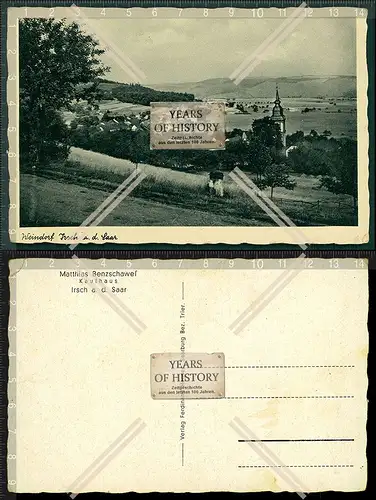 Orig. AK Irsch Bitburg Weindorf Rückseite Matthias Benzschawel Kaufhaus Eifelk