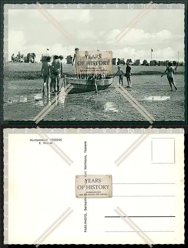 Orig. AK Nordseebad Tossens Butjadingen b. Ebbe Strandpromenade Strandkörbe uv