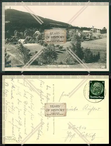 Orig. Foto AK Hain Oybin Sachsen Grenze Tschechien kreis Görlitz 1936 gelaufen