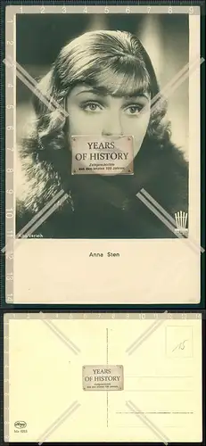 Autogramm Anna Sten ukrainisch-amerikanische Schauspielerin Stummfilm und früh