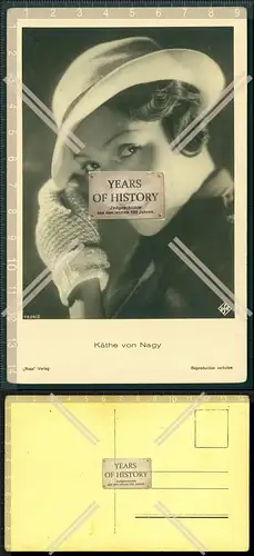 Autogramm Käthe von Nagy ungarische Schauspielerin