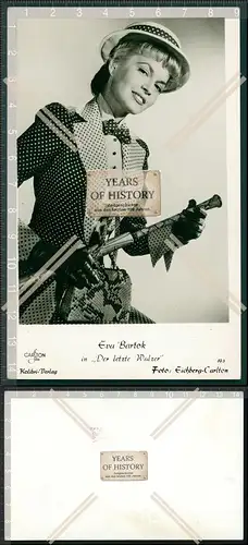 Autogramm Eva Bartok ungarisch-britische Schauspielerin