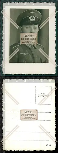 Orig. Foto Portrait Porträt Soldat Uniform Passbild