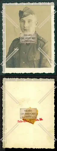 Orig. Foto Portrait Porträt Soldat Uniform