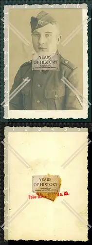 Orig. Foto Portrait Porträt Soldat Uniform 