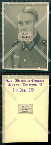 Orig. Foto Portrait Porträt Soldat Uniform