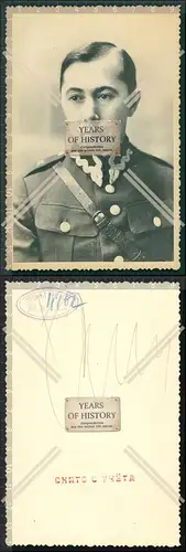 Orig. Foto Portrait Porträt Soldat Uniform