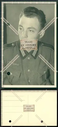 Orig. Foto Portrait Porträt Soldat Uniform