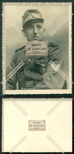 Orig. Foto Portrait Porträt Soldat Uniform