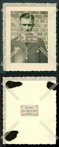 Orig. Foto Portrait Porträt Soldat Passfoto Uniform