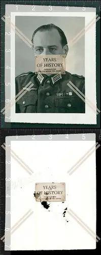 Orig. Foto Portrait Porträt Soldat Passfoto Uniform