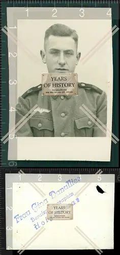 Orig. Foto Portrait Porträt Soldat Passfoto Uniform