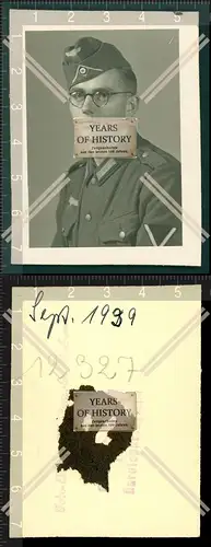 Orig. Foto Portrait Porträt Soldat Passfoto Uniform