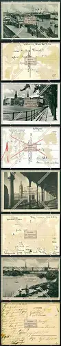 Orig. AK 4x Hamburg Binnenalster Jungfernstieg Alsterarkaden Rathaus Hafen Schi