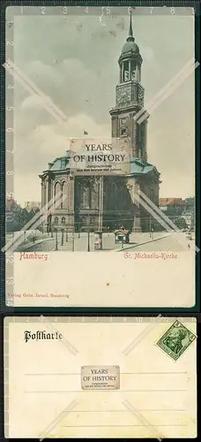 Orig. AK Hamburg Michel 1899 Hauptkirche St. Michaelis Engl. Planke 1, 20459 Ha